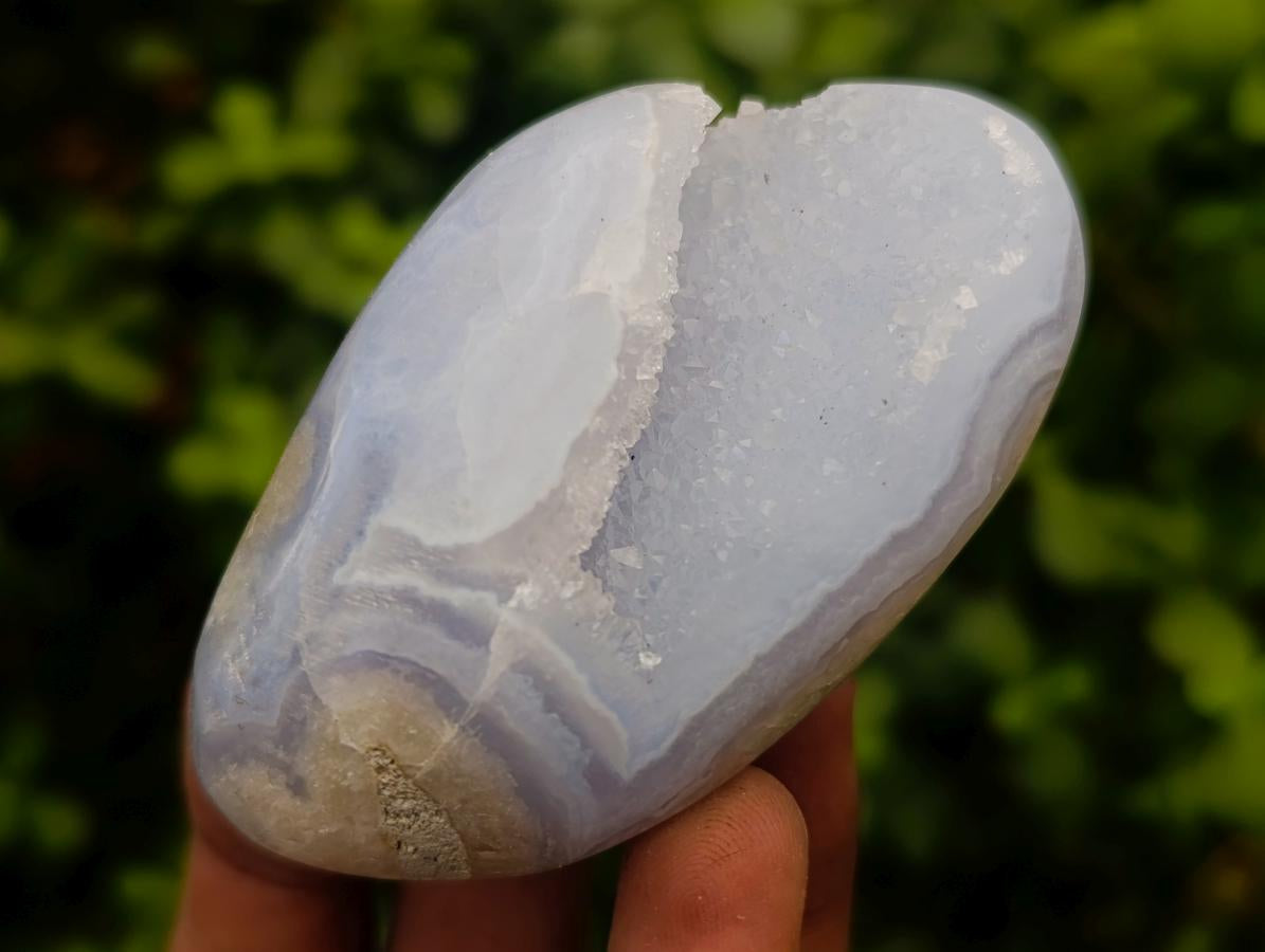 Polished Blue Lace Agate Free Forms x 6 From Nsanje, Malawi - Toprock Gemstones and Minerals 