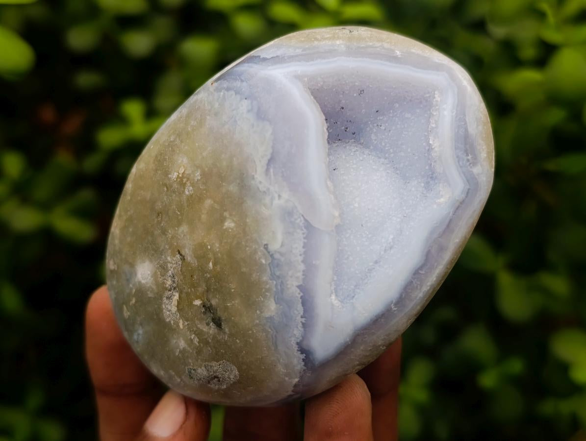 Polished Blue Lace Agate Free Forms x 6 From Nsanje, Malawi