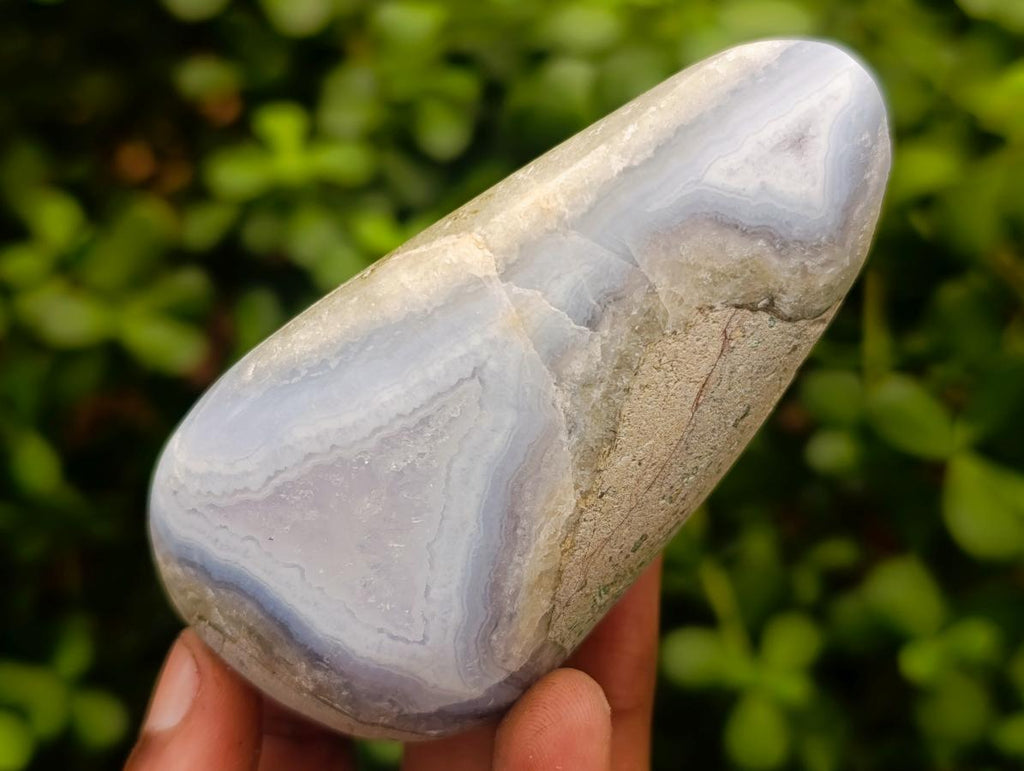 Polished Blue Lace Agate Free Forms x 6 From Nsanje, Malawi - Toprock Gemstones and Minerals 