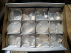 Polished Girasol Pearl Quartz Palm Stones x 23 From Ambatondrazaka, Madagascar - Toprock Gemstones and Minerals 