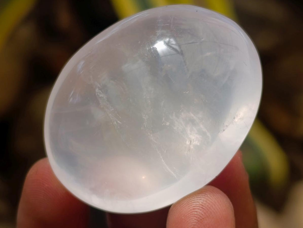 Polished Girasol Pearl Quartz Palm Stones x 23 From Ambatondrazaka, Madagascar - Toprock Gemstones and Minerals 