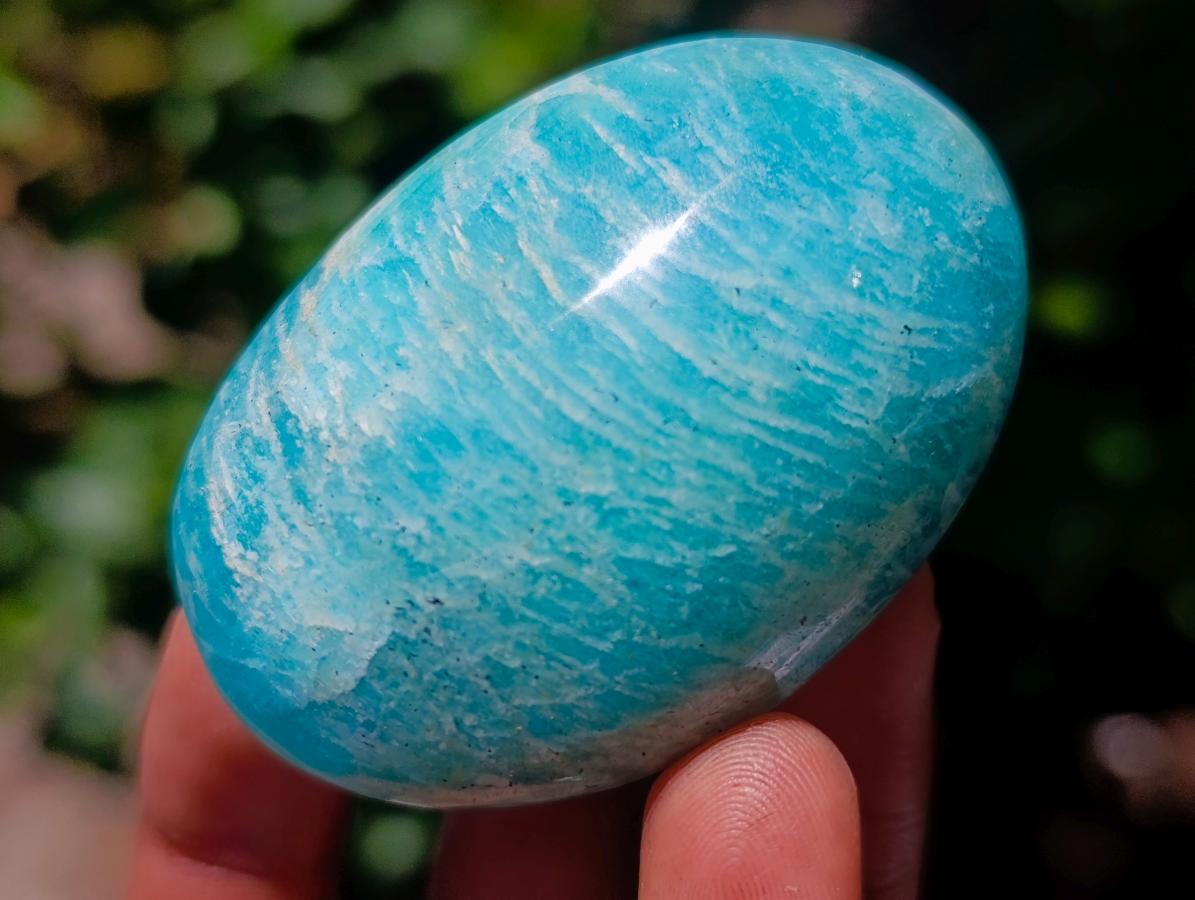 Polished Amazonite Palm Stones x 24 From Madagascar