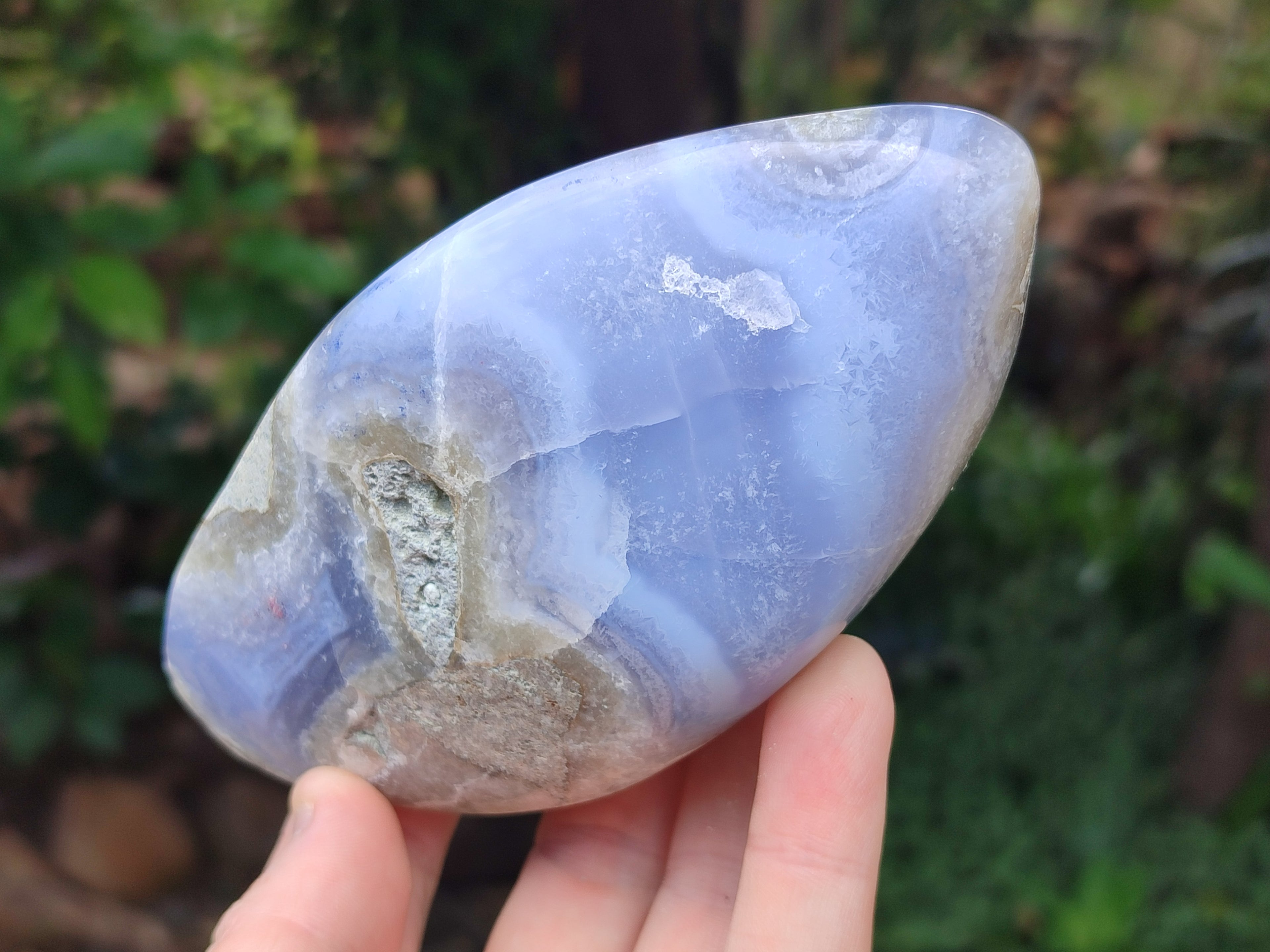 Polished Mixed Blue Lace Agate Free Forms x 5 From Nsanje, Malawi - Toprock Gemstones and Minerals 