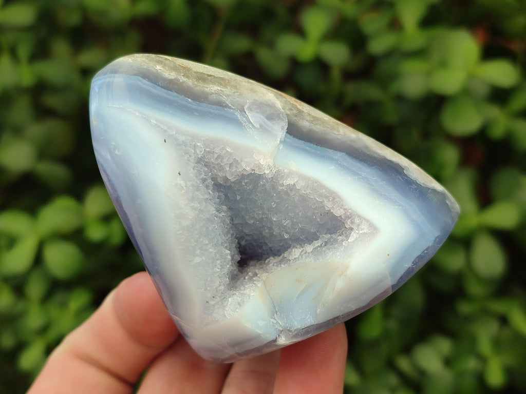 Polished Mixed Blue Lace Agate Free Forms x 5 From Nsanje, Malawi - Toprock Gemstones and Minerals 