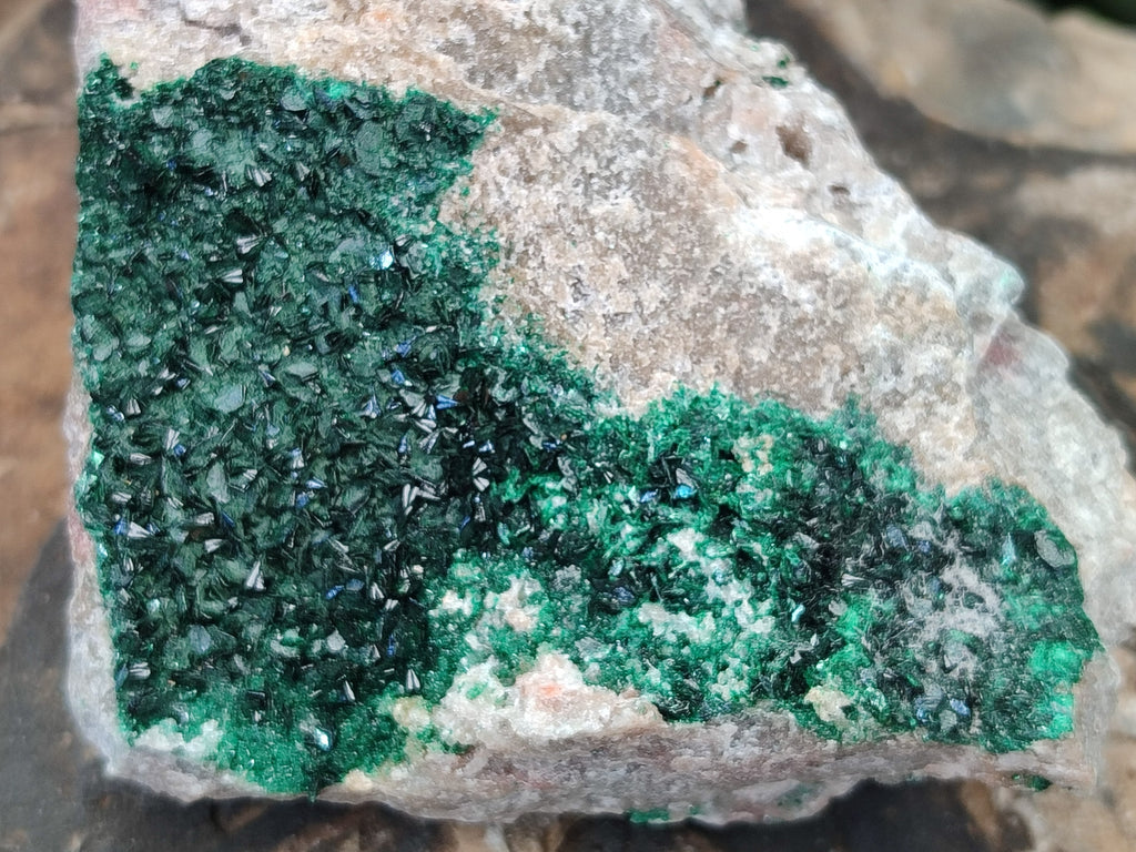 Natural Crystalline Malachite Specimens x 2 From Tenke Fungurume, Congo - Toprock Gemstones and Minerals 