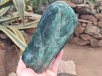 Polished Large Fuchsite Quartz Standing Free Form x 1 From Andakatany, Madagascar - Toprock Gemstones and Minerals 