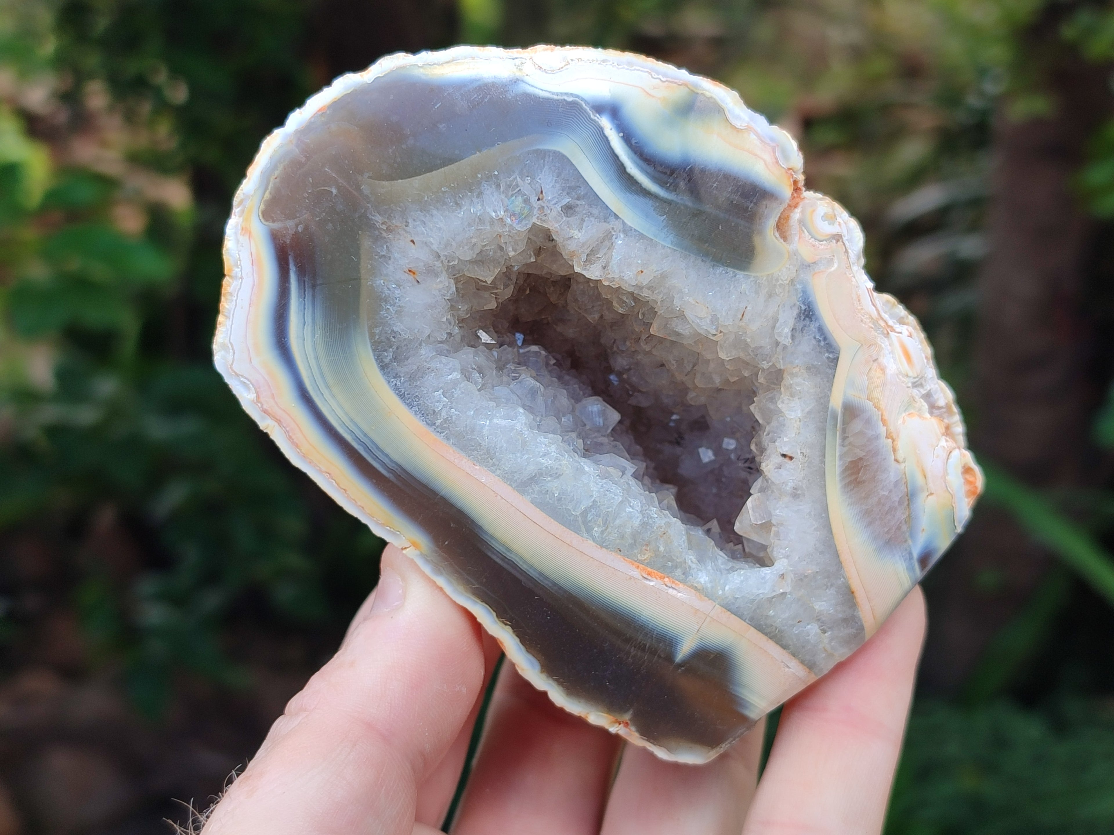 Polished Agate Amethyst Geodes x 6 From Maintirano, Madagascar