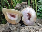 Polished Agate Amethyst Geodes x 6 From Maintirano, Madagascar