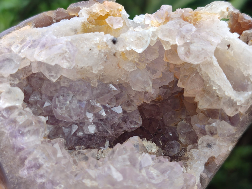 Polished Agate Amethyst Geodes x 6 From Maintirano, Madagascar