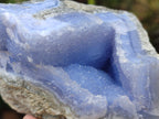 Natural Blue Lace Agate Geode Specimens x 6 From Nsanje, Malawi - Toprock Gemstones and Minerals 