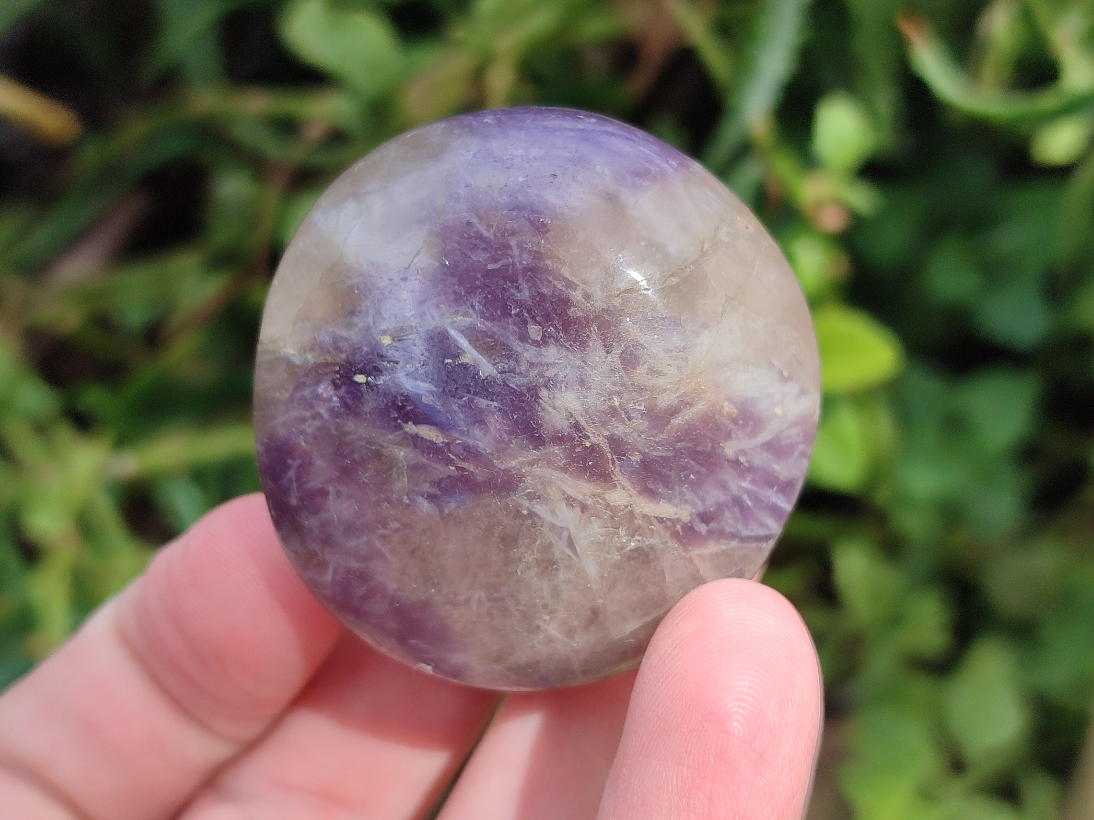 Polished Lepidolite Galets Some with Pink Tourmaline x 24 From Ambatondrazaka, Madagascar - Toprock Gemstones and Minerals 