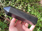 Polished Black Basalt Display Crystals x 3 From Madagascar - Toprock Gemstones and Minerals 