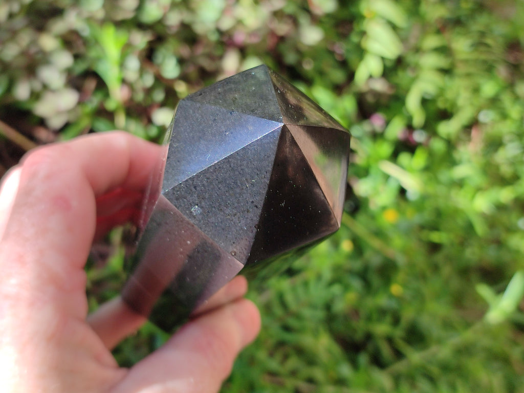 Polished Black Basalt Display Crystals x 3 From Madagascar - Toprock Gemstones and Minerals 