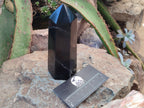 Polished Black Basalt Display Crystals x 3 From Madagascar - Toprock Gemstones and Minerals 