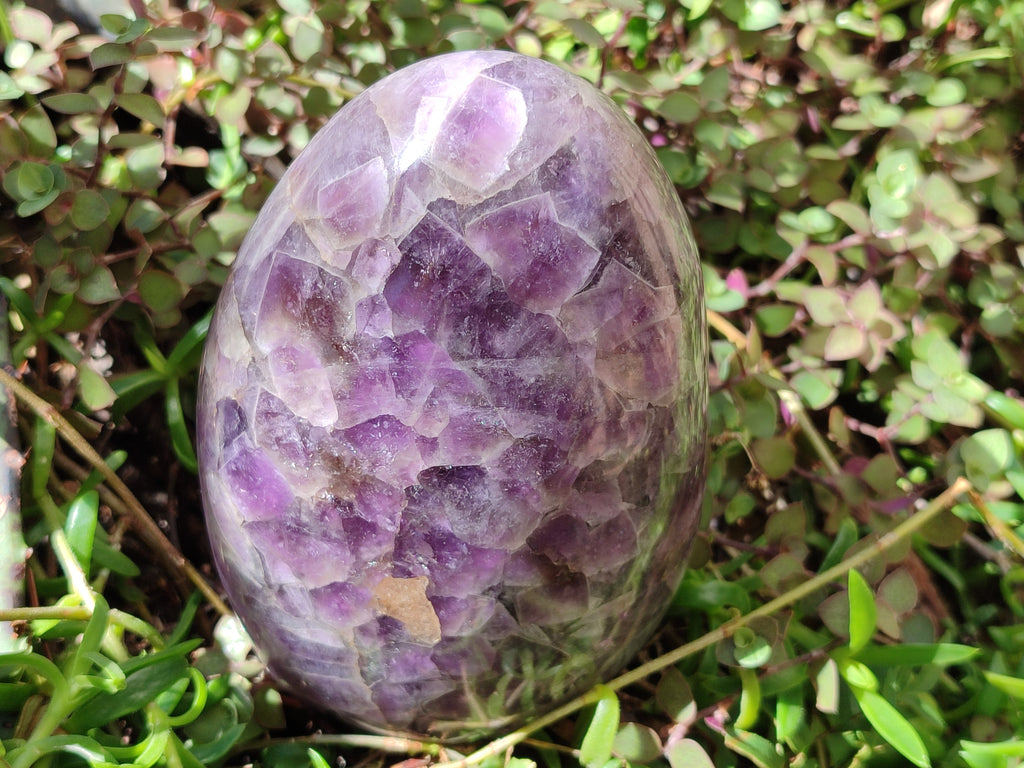 Polished Large Purple Chevron Smokey Amethyst Standing Free Form x 1 From Madagascar - Toprock Gemstones and Minerals 