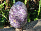 Polished Large Purple Chevron Smokey Amethyst Standing Free Form x 1 From Madagascar - Toprock Gemstones and Minerals 