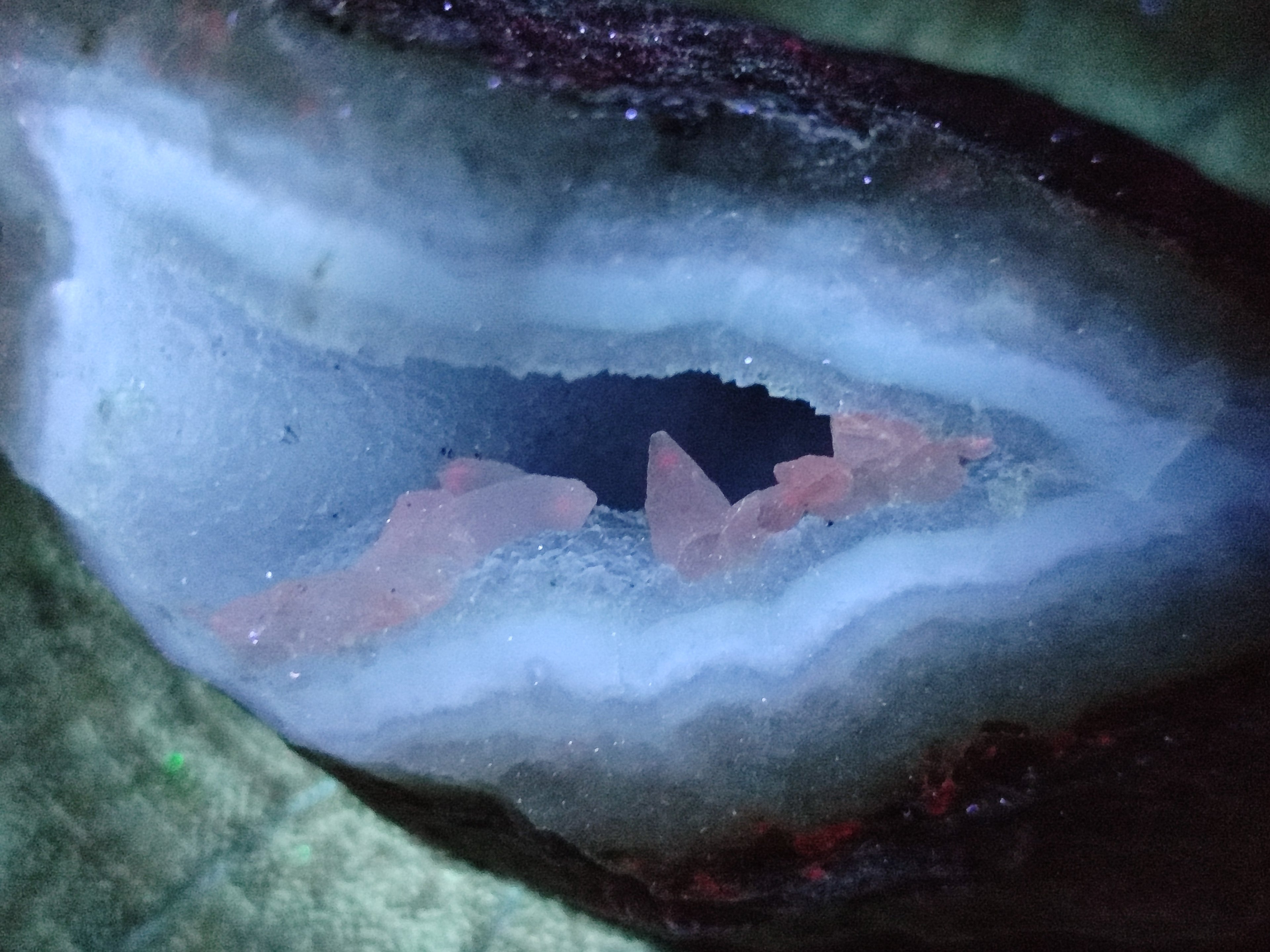 Natural Blue Lace Agate Geode Specimens x 12 From Nsanje, Malawi