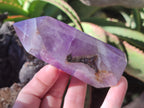 Polished Chevron Amethyst Crystals x 6 From Madagascar - Toprock Gemstones and Minerals 