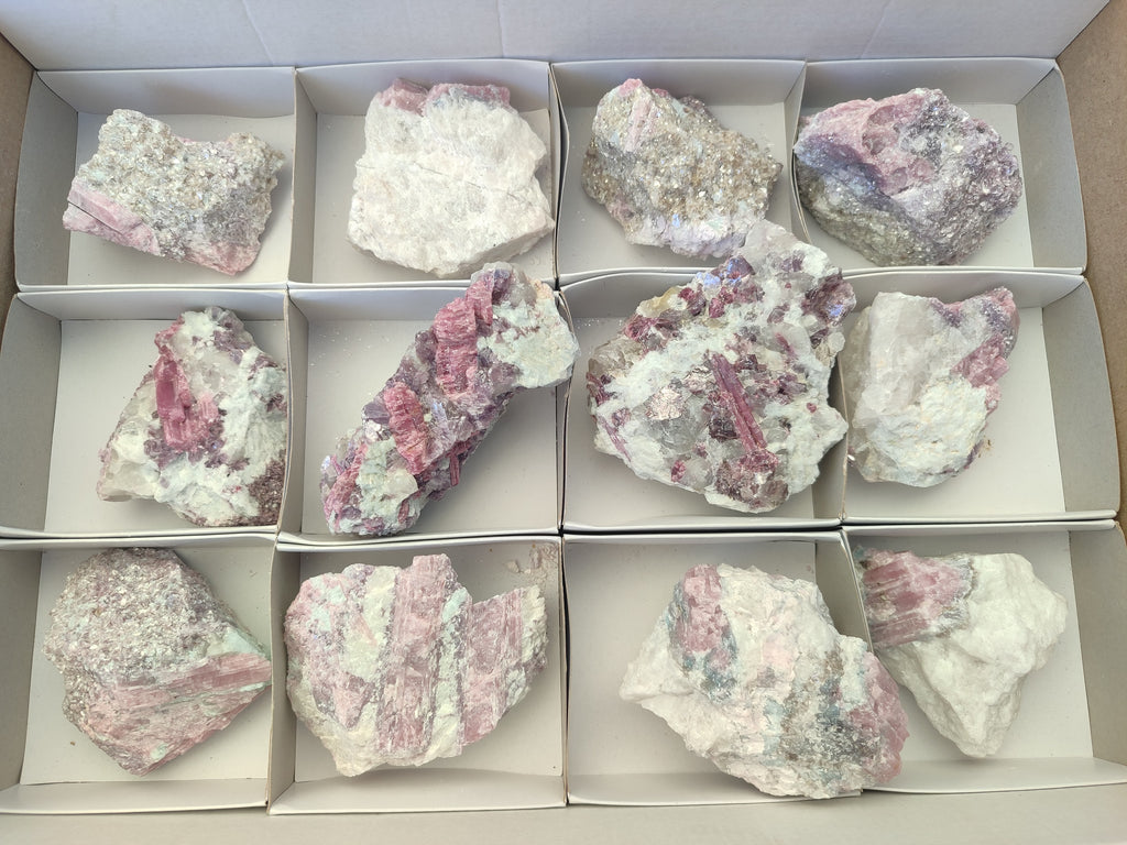 Natural Pink Rubellite Tourmaline Specimen x 12 From Karibib, Namibia