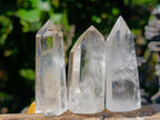 Polished Clear Quartz Display Crystals x 20 From Madagascar