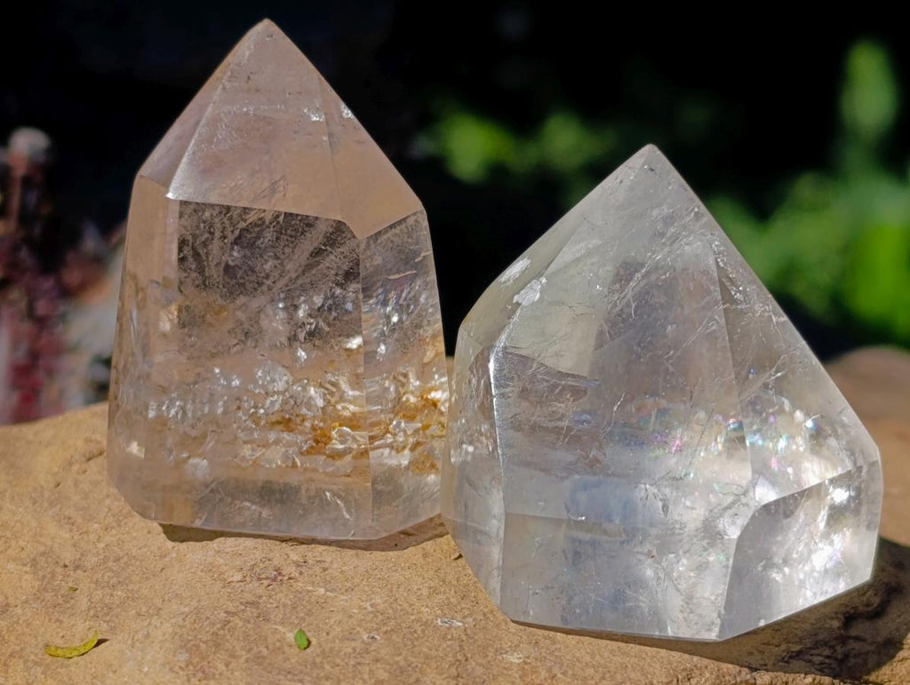 Polished Clear Quartz Display Crystals x 20 From Madagascar