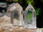 Polished Clear Quartz Display Crystals x 20 From Madagascar