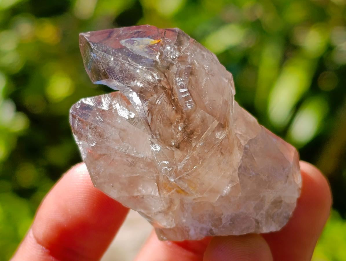 Natural Neuschwaben Farm Smokey Quartz Crystals x 19 From Goboboseb Mountains, Namibia