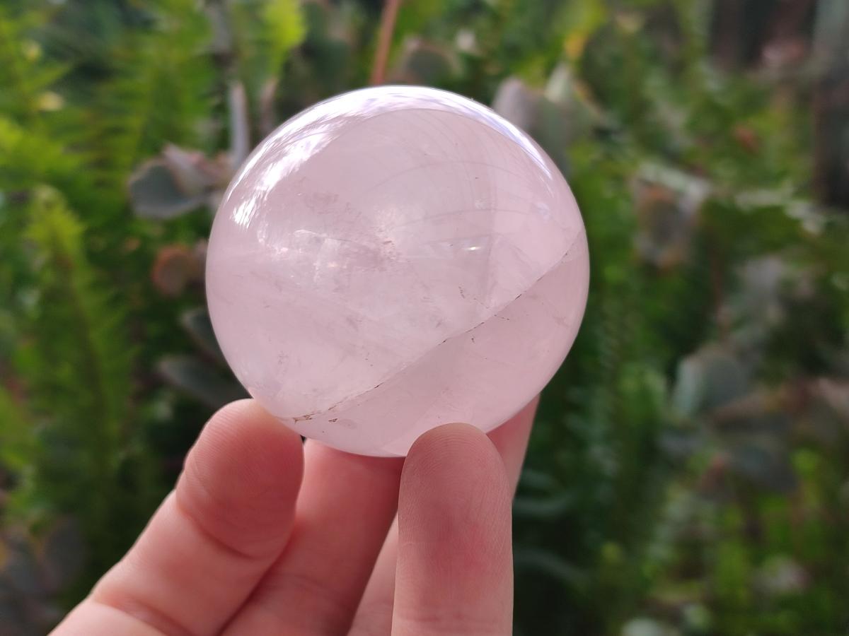 Polished Gemmy Star Rose Quartz Spheres x 6 From Madagascar - Toprock Gemstones and Minerals 