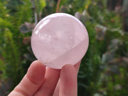 Polished Gemmy Star Rose Quartz Spheres x 6 From Madagascar