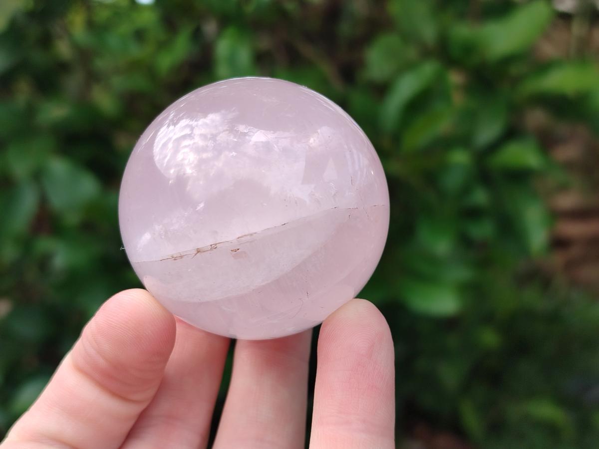 Polished Gemmy Star Rose Quartz Spheres x 6 From Madagascar - Toprock Gemstones and Minerals 