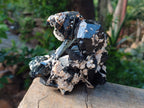 Natural Schorl Black Tourmaline with Feldspar Specimens x 2 From Erongo, Namibia - Toprock Gemstones and Minerals 