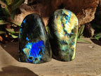 Polished Labradorite Standing Free Forms x 2 From Madagascar - Toprock Gemstones and Minerals 