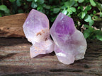 Natural Jacaranda Amethyst Single Crystals x 6 From Mumbwa, Zambia - Toprock Gemstones and Minerals 