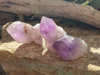 Natural Jacaranda Amethyst Single Crystals x 6 From Mumbwa, Zambia - Toprock Gemstones and Minerals 