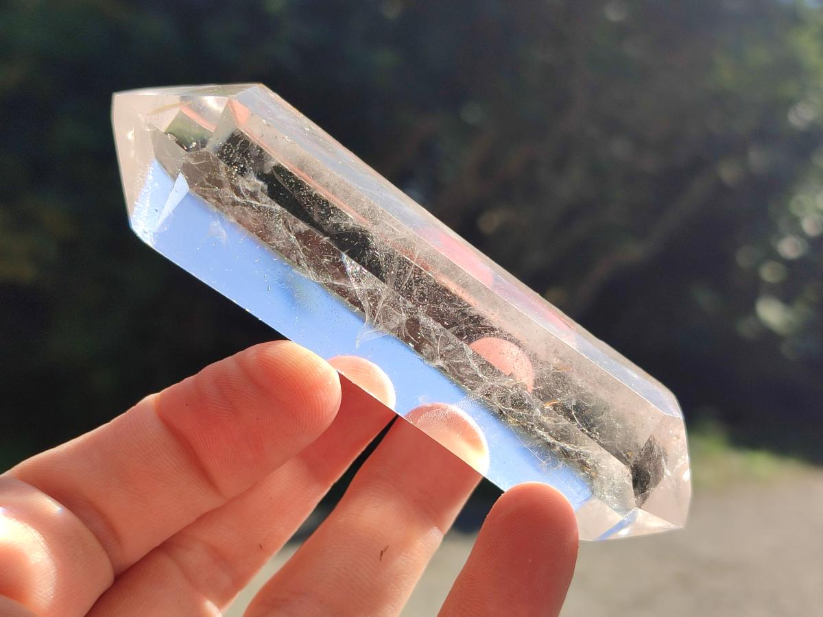 Polished Double Terminated Clear Quartz Crystals x 12 From Madagascar - Toprock Gemstones and Minerals 