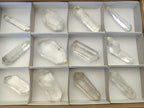Polished Double Terminated Clear Quartz Crystals x 12 From Madagascar - Toprock Gemstones and Minerals 
