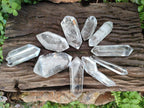 Polished Double Terminated Clear Quartz Crystals x 12 From Madagascar - Toprock Gemstones and Minerals 