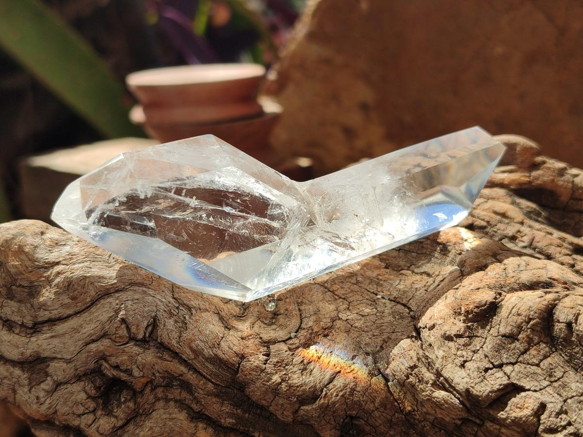Polished Double Terminated Clear Quartz Crystals x 12 From Madagascar - Toprock Gemstones and Minerals 