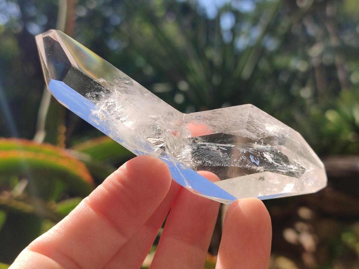 Polished Double Terminated Clear Quartz Crystals x 12 From Madagascar - Toprock Gemstones and Minerals 
