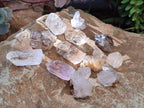 Natural Mixed Brandberg Window Quartz Crystals x 35 From Brandberg, Namibia - Toprock Gemstones and Minerals 