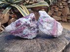 Natural Pink Rubellite Tourmaline Specimens x 2 From Karibib, Namibia - Toprock Gemstones and Minerals 