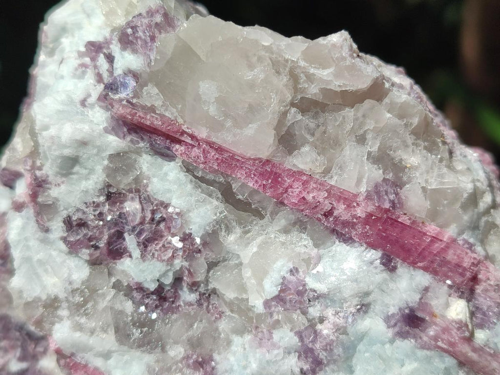 Natural Pink Rubellite Tourmaline Specimens x 2 From Karibib, Namibia - Toprock Gemstones and Minerals 