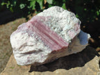 Natural Pink Rubellite Tourmaline Specimens x 2 From Karibib, Namibia - Toprock Gemstones and Minerals 