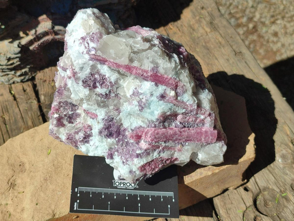 Natural Pink Rubellite Tourmaline Specimens x 2 From Karibib, Namibia - Toprock Gemstones and Minerals 