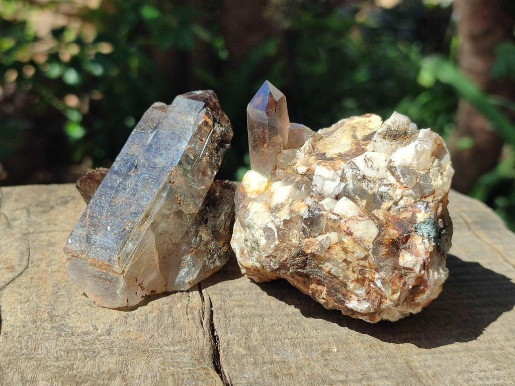 Natural Smokey Quartz Crystals and Clusters x 12 From Mulanje, Malawi - Toprock Gemstones and Minerals 