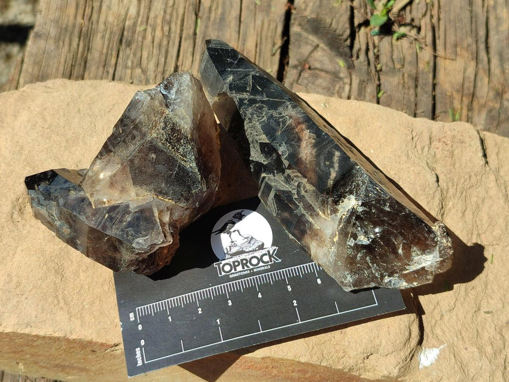 Natural Smokey Quartz Crystals and Clusters x 12 From Mulanje, Malawi - Toprock Gemstones and Minerals 