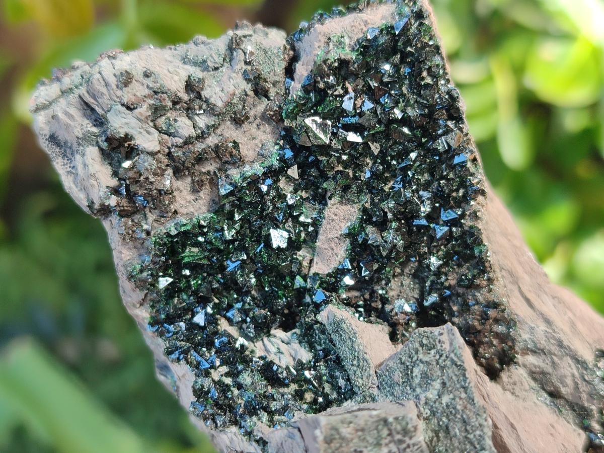 Natural Libethenite Crystals on Dolomite Matrix Specimens x 2 From Shituru, Congo - Toprock Gemstones and Minerals 