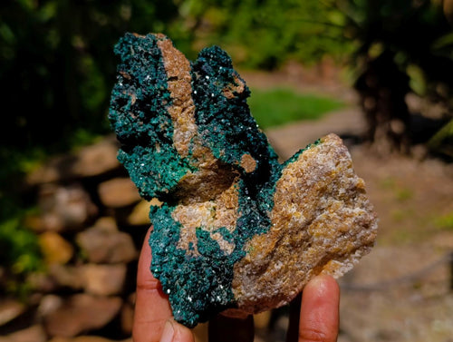 Natural Crystalline Malachite Specimens x 2 From Tenke Fungurume, Congo - Toprock Gemstones and Minerals 
