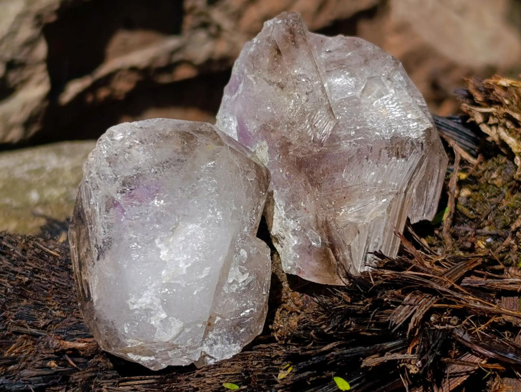 Natural Brandberg Crystals x 12 From Brandberg, Namibia - Toprock Gemstones and Minerals 