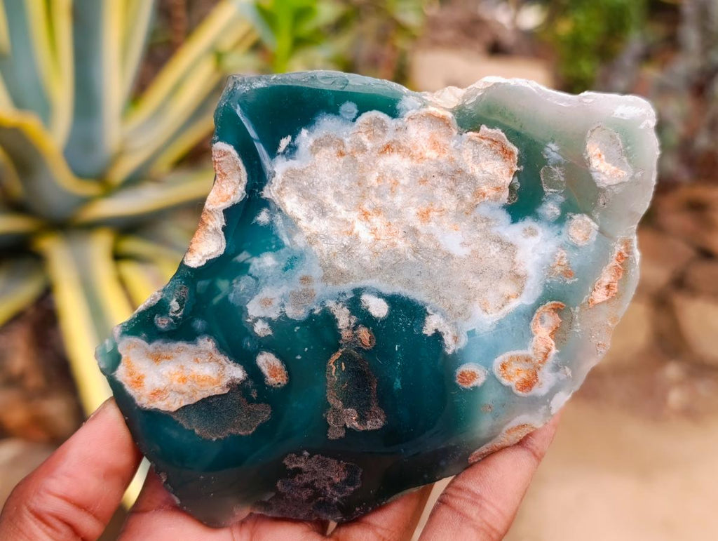 Polished On One Side Mtorolite Chrysoprase Plates x 6 From Mutorashanga, Zimbabwe - Toprock Gemstones and Minerals 